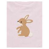 Pure Baby One Size Bunny Bib - Primrose Melange