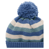 Pure Baby XSmall/Small to Medium/Large Striped Beanie - Duck Egg Stripe