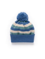 Pure Baby XSmall/Small to Medium/Large Striped Beanie - Duck Egg Stripe