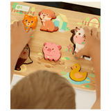 QToys 12 Months Plus Farm Animal Play Set & Puzzle