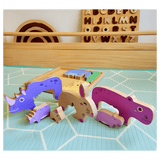 QToys 2 Plus Natural Animals Puzzle & Play Set