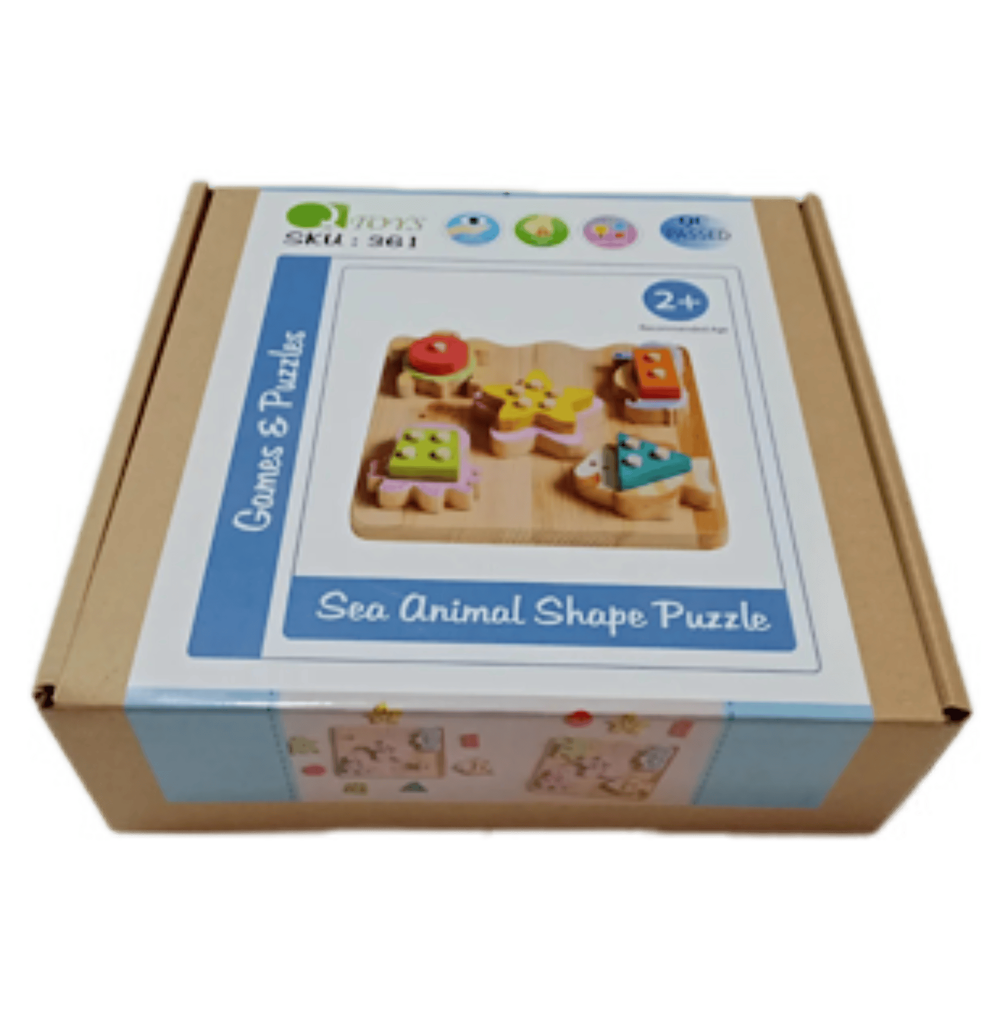 QToys 2 Plus Sea Animal Shape Puzzle