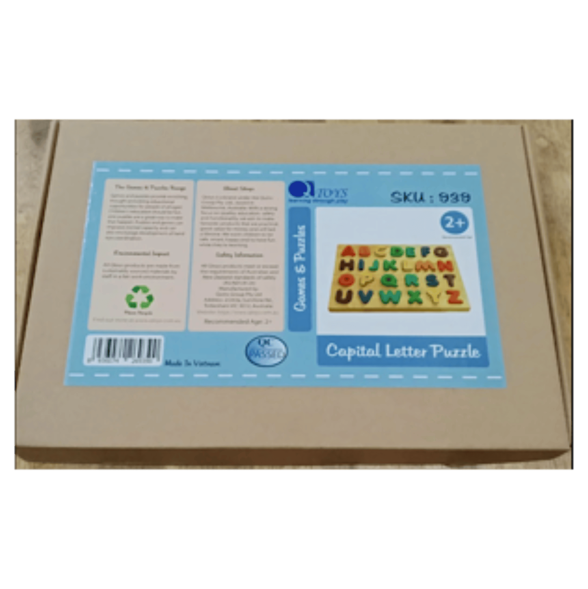 QToys 3 Plus Capital Letter Puzzle