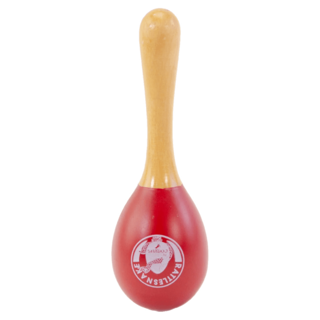 Rattlesnake 3 Plus Wooden Rattle - Light Red