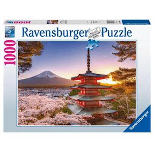 Ravensburger 12 Plus 1000 Pc Puzzle - Mount Fuji Cherry Blossom View