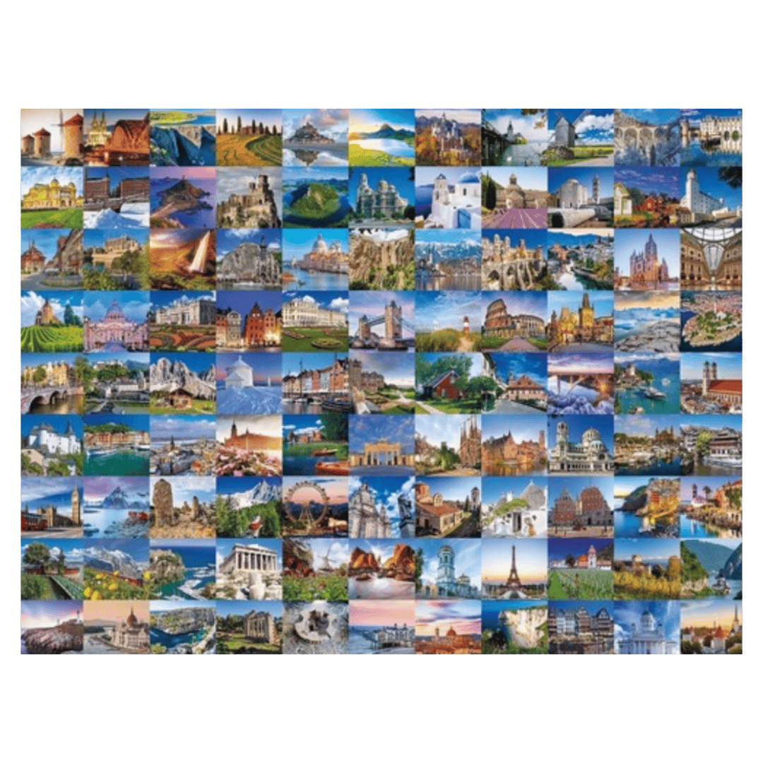 Ravensburger 14 Plus 2000 Pc Puzzle - 99 Places in Europe