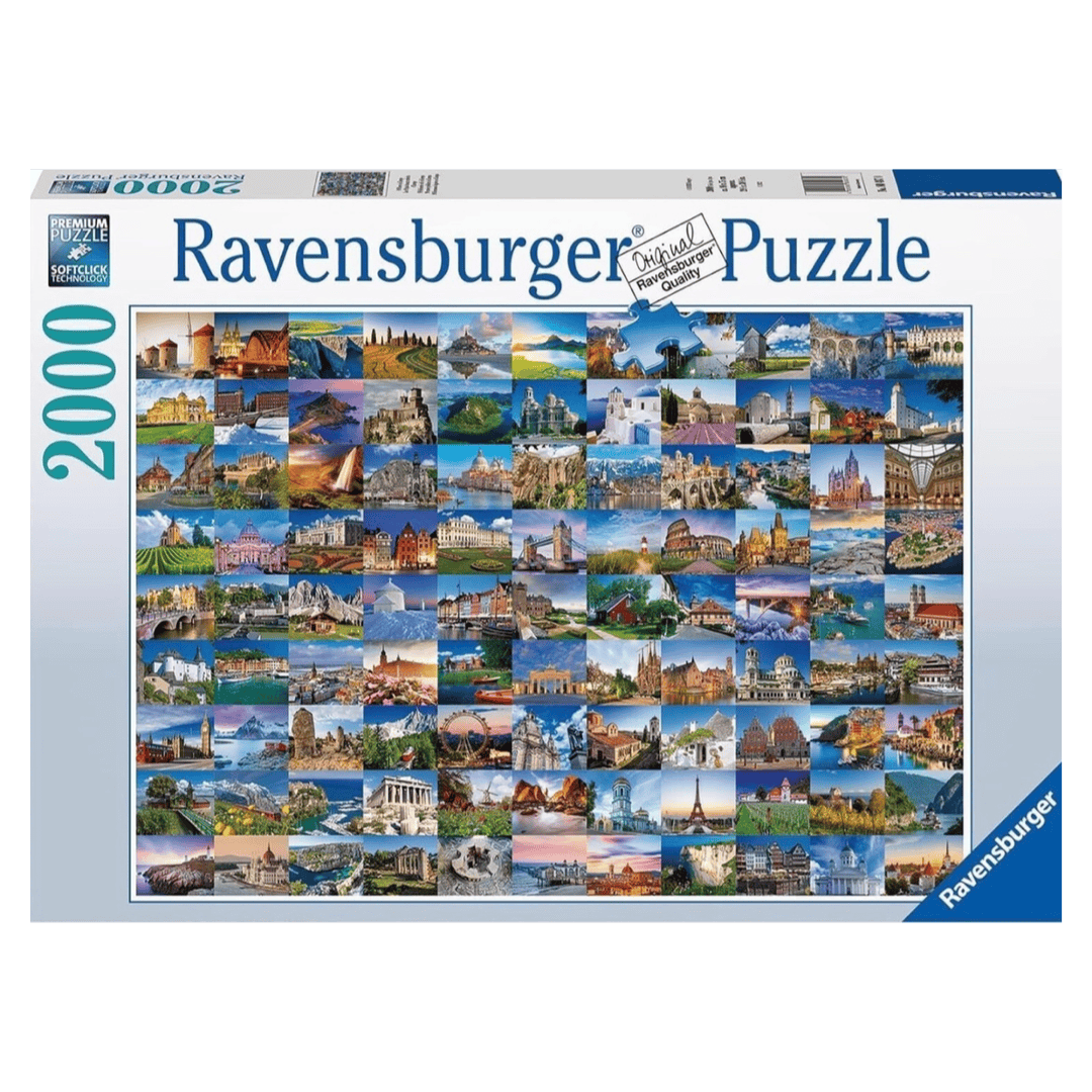 Ravensburger 14 Plus 2000 Pc Puzzle - 99 Places in Europe