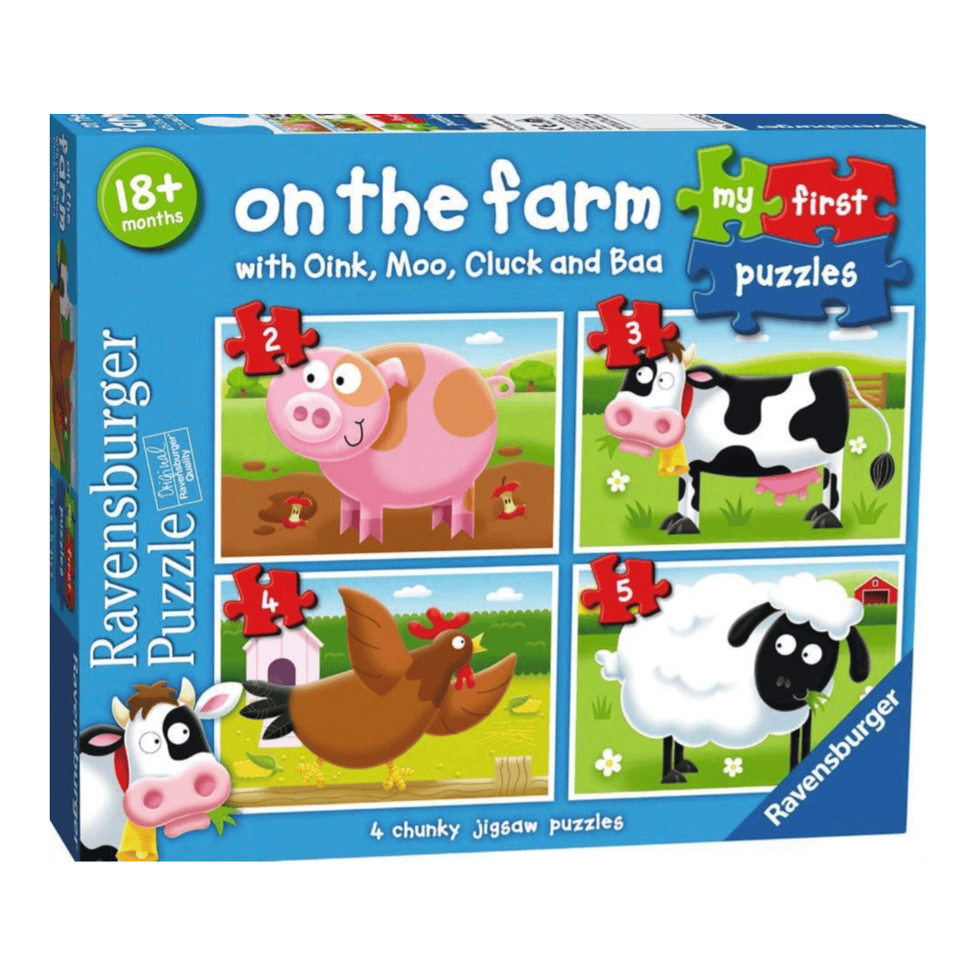 Ravensburger 18 Mths Plus 2,3,4,5 Pc My First Puzzle  - Farm