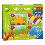 Ravensburger 18 Mths Plus 2,3,4,5 Pc My First Puzzle - Jolly Dinos