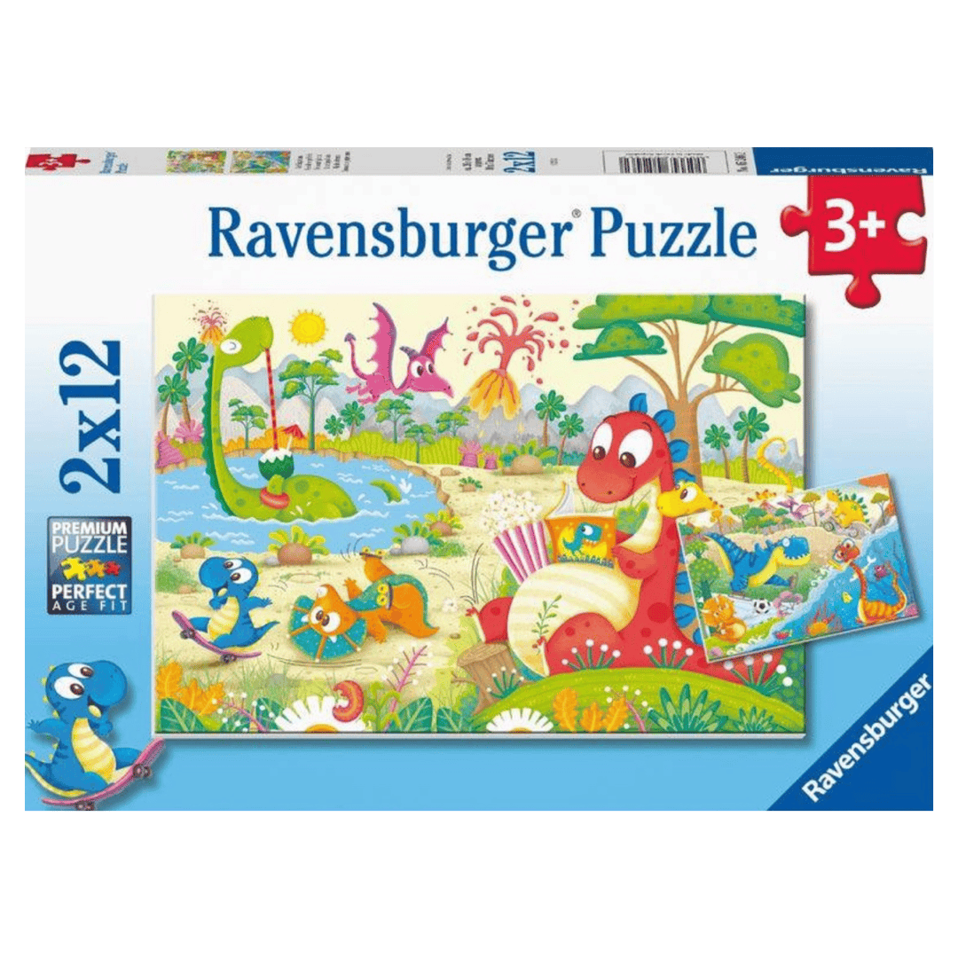 Ravensburger 3 Plus 2 x 12 Pc Puzzle - My Dino Friends