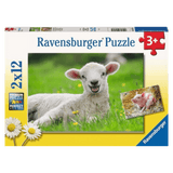 Ravensburger 3 Plus 2 x 12 Pc Puzzle - Our Farm Animals