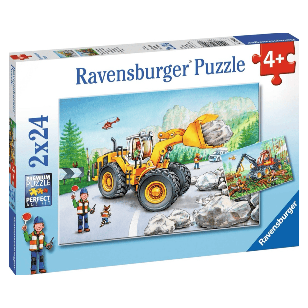 Ravensburger 4 Plus 2 x 24 Pc Puzzle - Diggers at Work