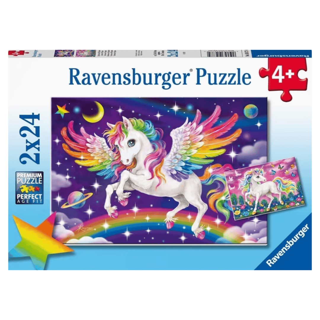 Ravensburger 4 Plus 2 x 24 Pc Puzzle - Unicorn and Pegasus