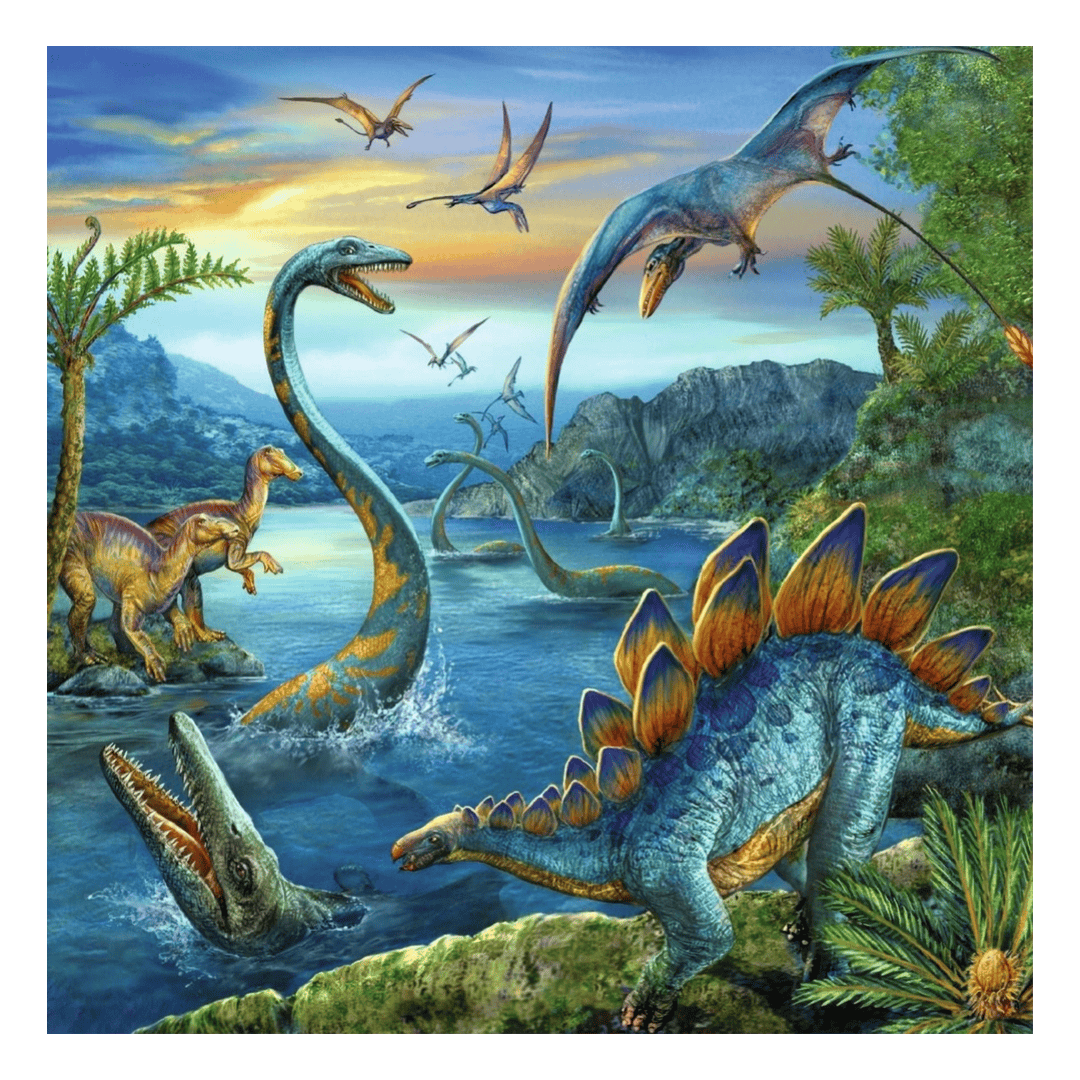 Ravensburger 5 Plus 3 x 49 Pc Puzzle - Dinosaur Fascination