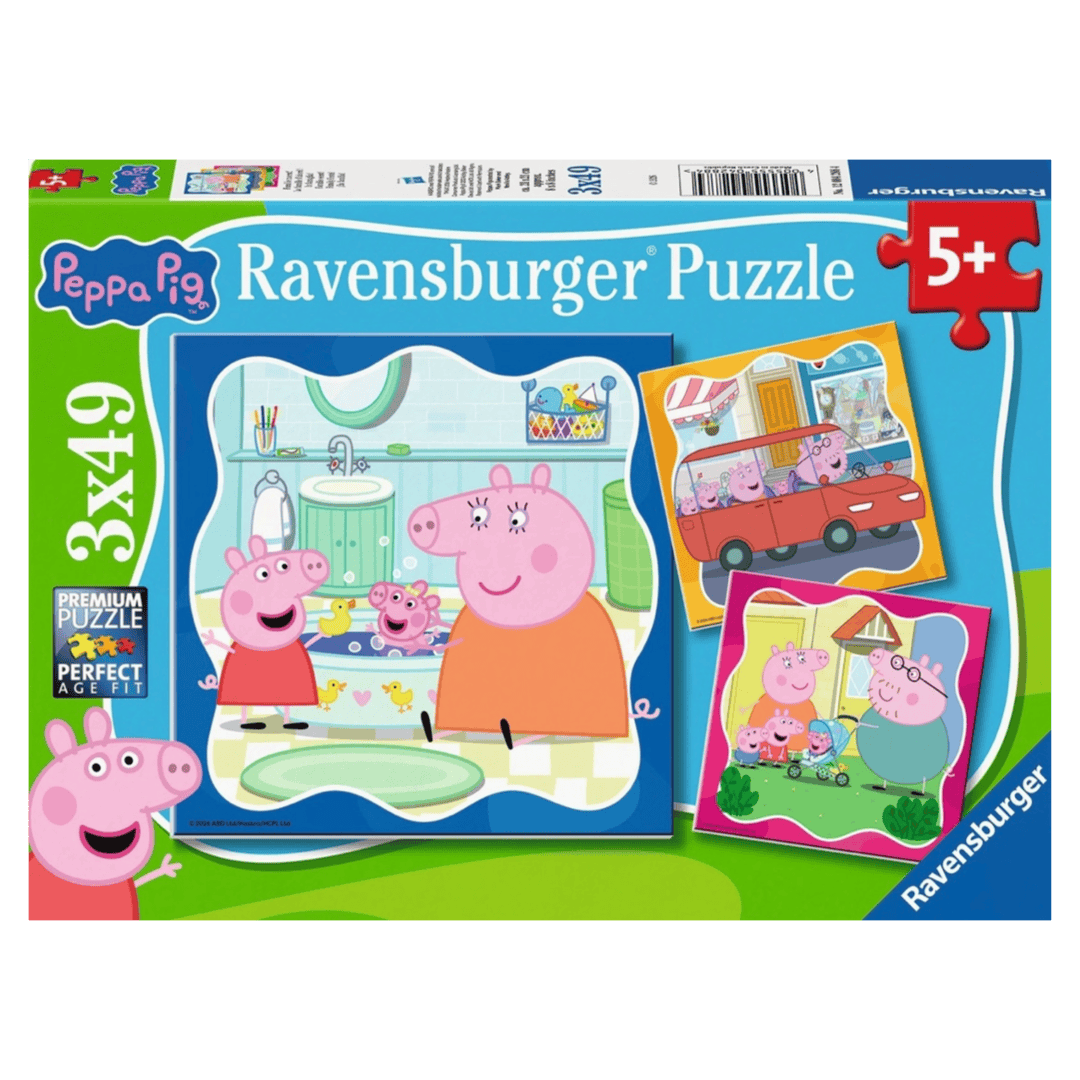 Ravensburger 5 Plus 3 x 49 Pc Puzzle - Peppa Pig Family Firsts!