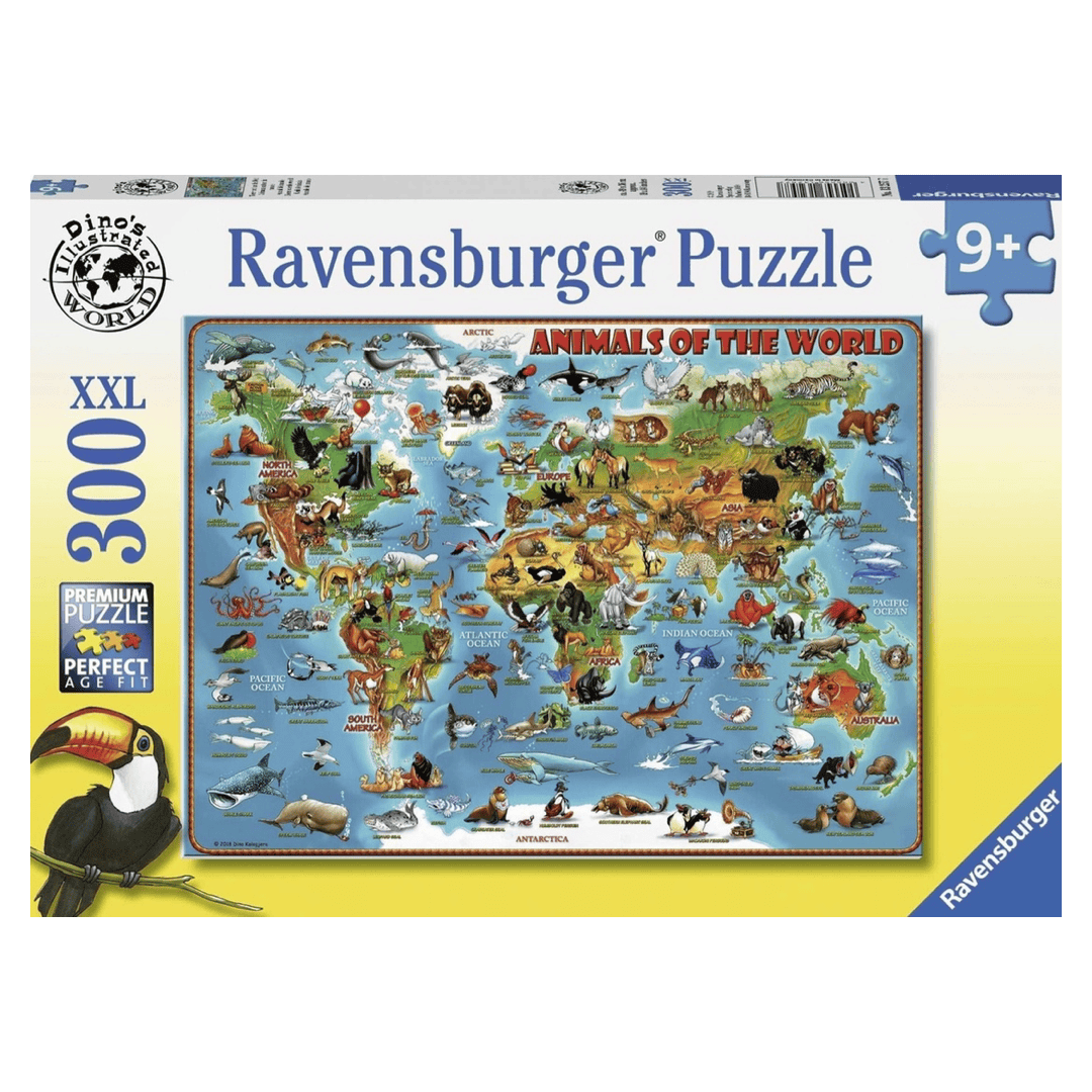 Ravensburger 9 Plus 300 Pc Puzzle - Animals of the World