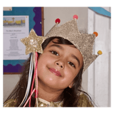 Rockahula Kids 3 Plus Gold Sequin Pom Pom Crown