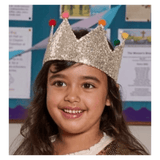 Rockahula Kids 3 Plus Gold Sequin Pom Pom Crown