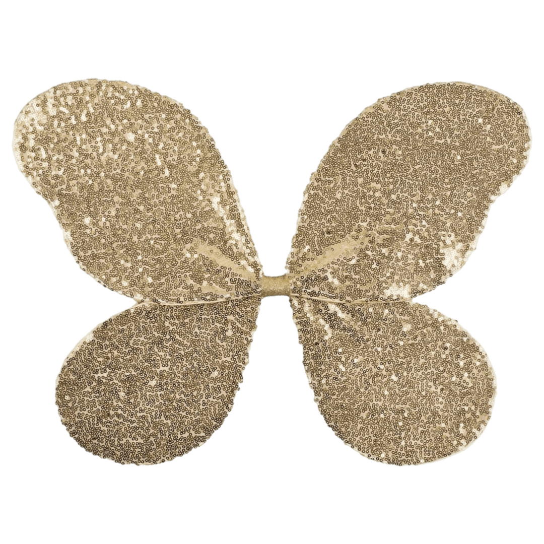 Rockahula Kids 3 Plus Magical Sequin Gold Fairy Wings