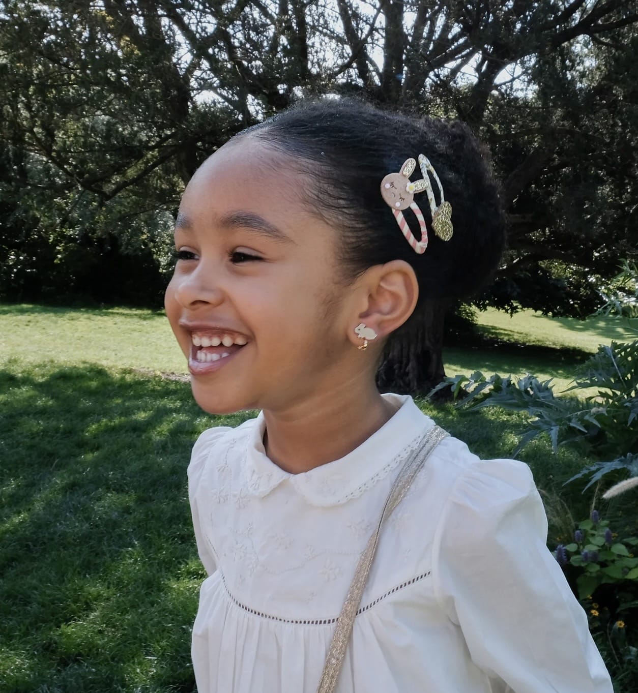Rockahula Kids 3 Plus Stripy Bunny Clips