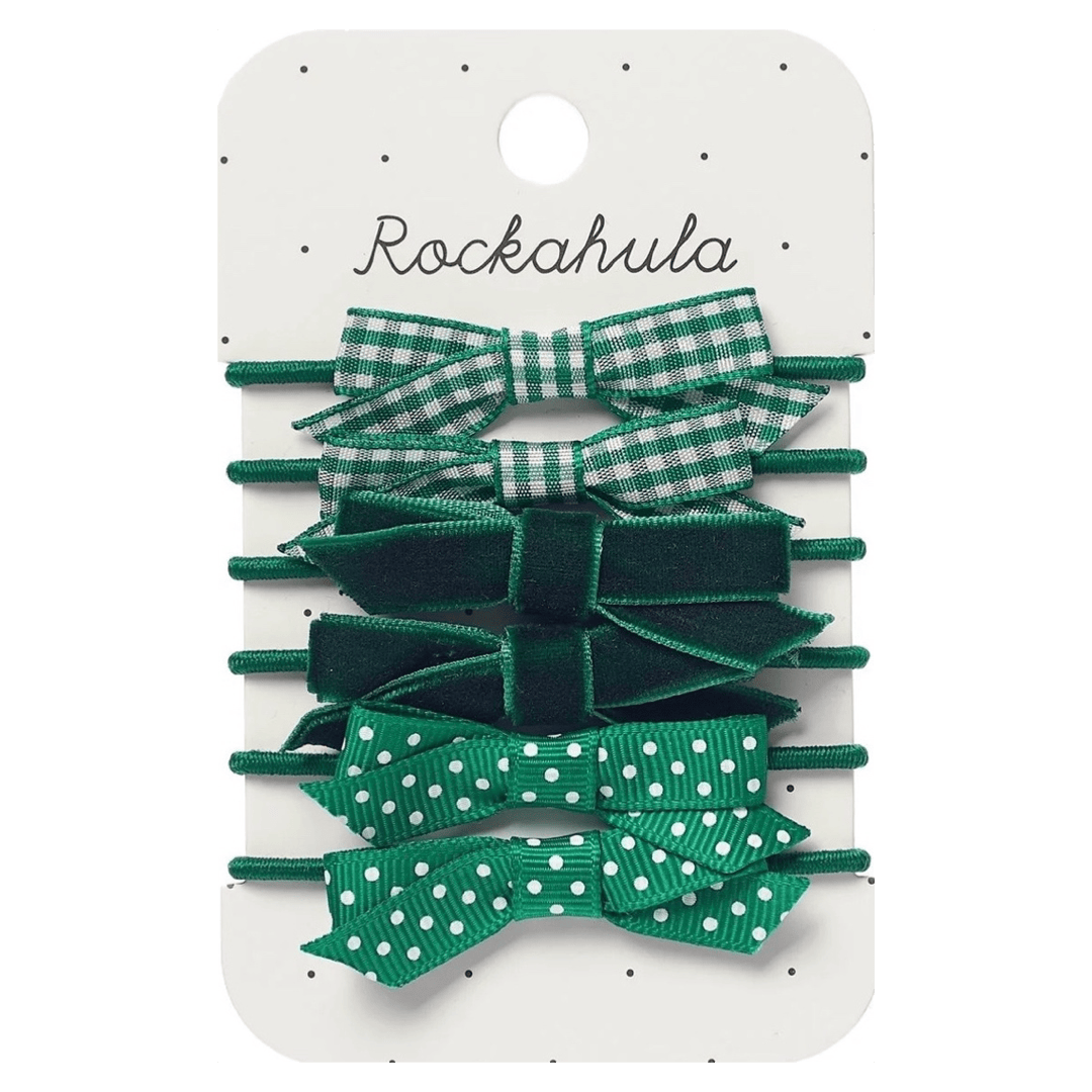 Rockahula Kids School Bow Pony Set - Green
