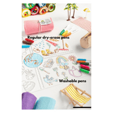 Scribble Mat 3 Plus 12 Washable Pens in Felt Pencil Case