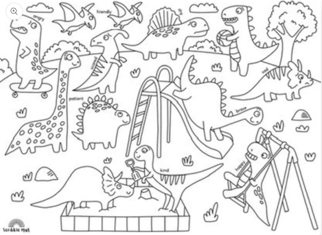 Scribble Mat 3 Plus Reusable Scribble Mat - Dino-Motions