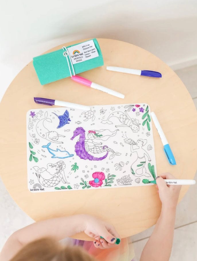 Scribble Mat 3 Plus Reusable Scribble Mat - Merfolk Magic