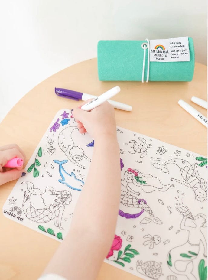 Scribble Mat 3 Plus Reusable Scribble Mat - Merfolk Magic