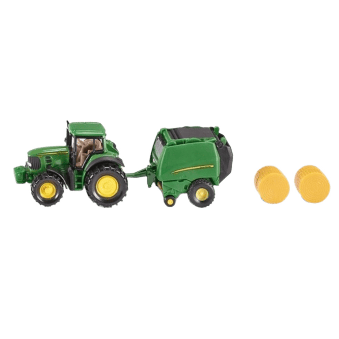 Siku 3 Plus John Deere Tractor with Round Baler