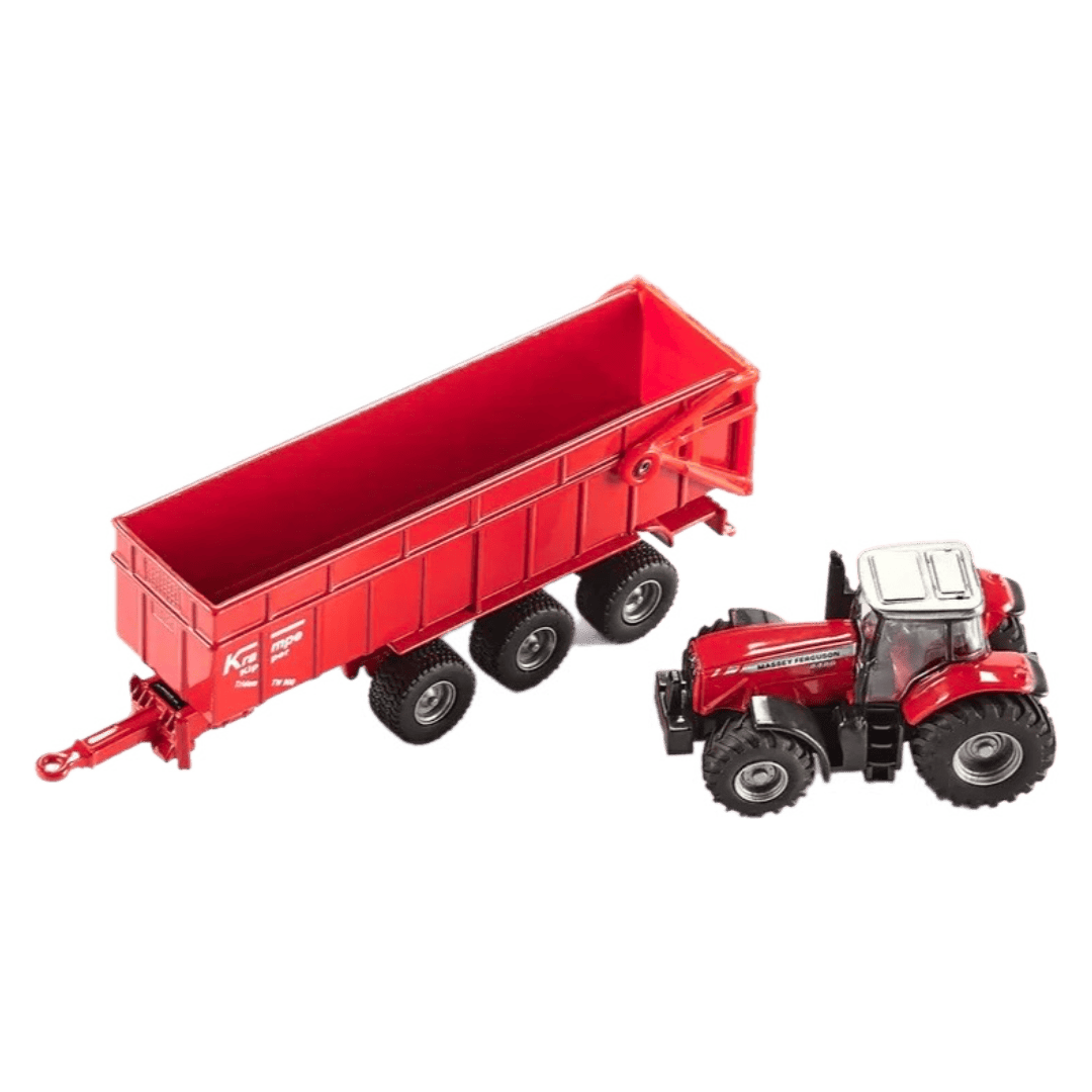 Siku 3 Plus Massey Ferguson Tractor with Trailer