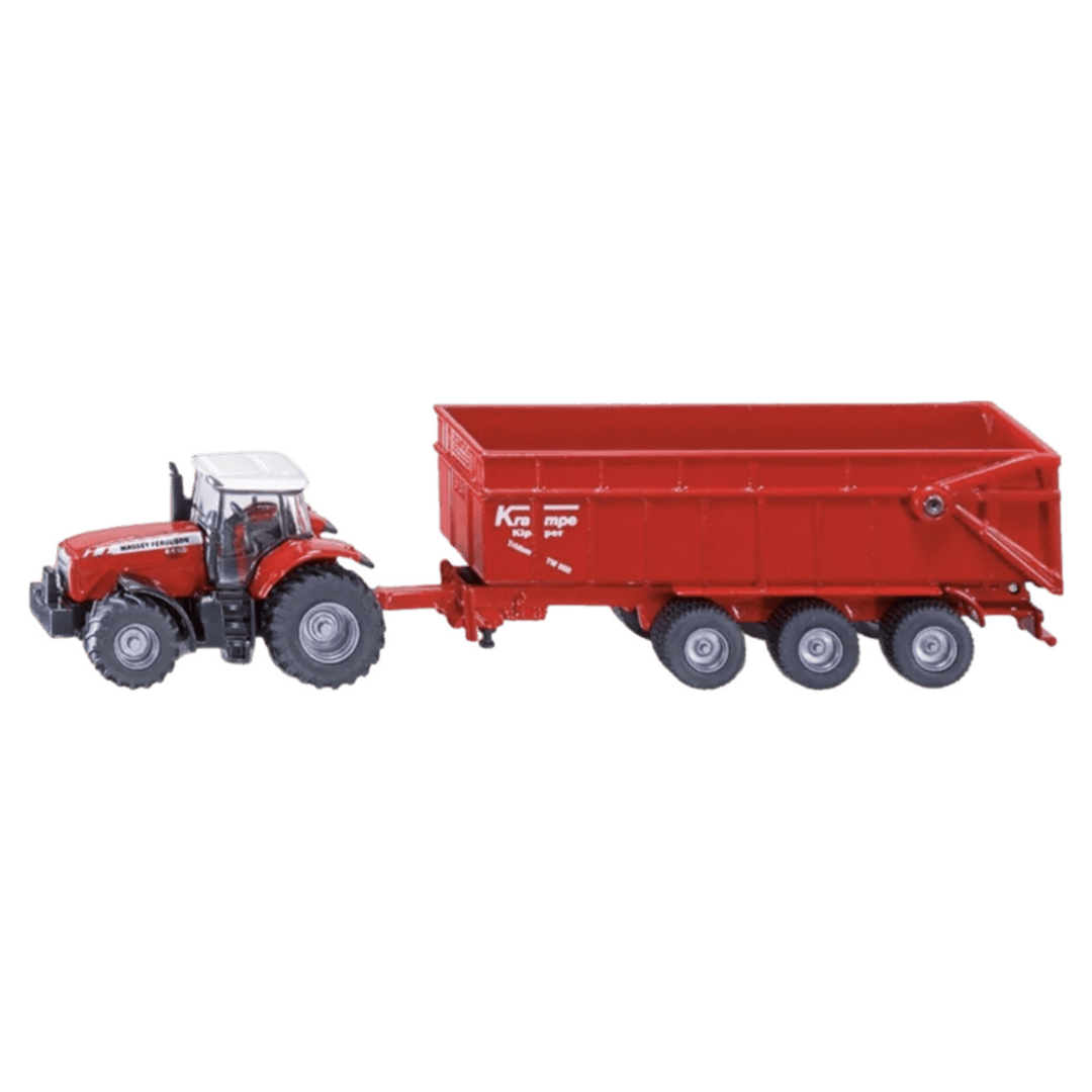 Siku 3 Plus Massey Ferguson Tractor with Trailer