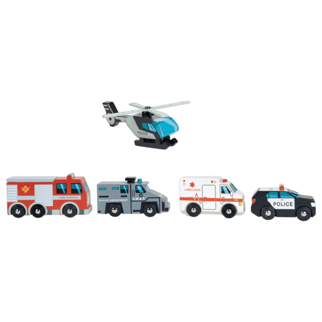 Tender Leaf Toys 3 Plus Emergency Vehicles (TLT)