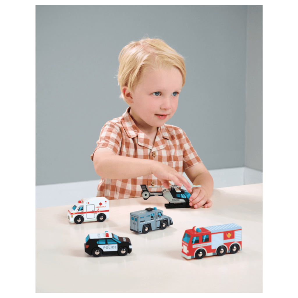 Tender Leaf Toys 3 Plus Emergency Vehicles (TLT)