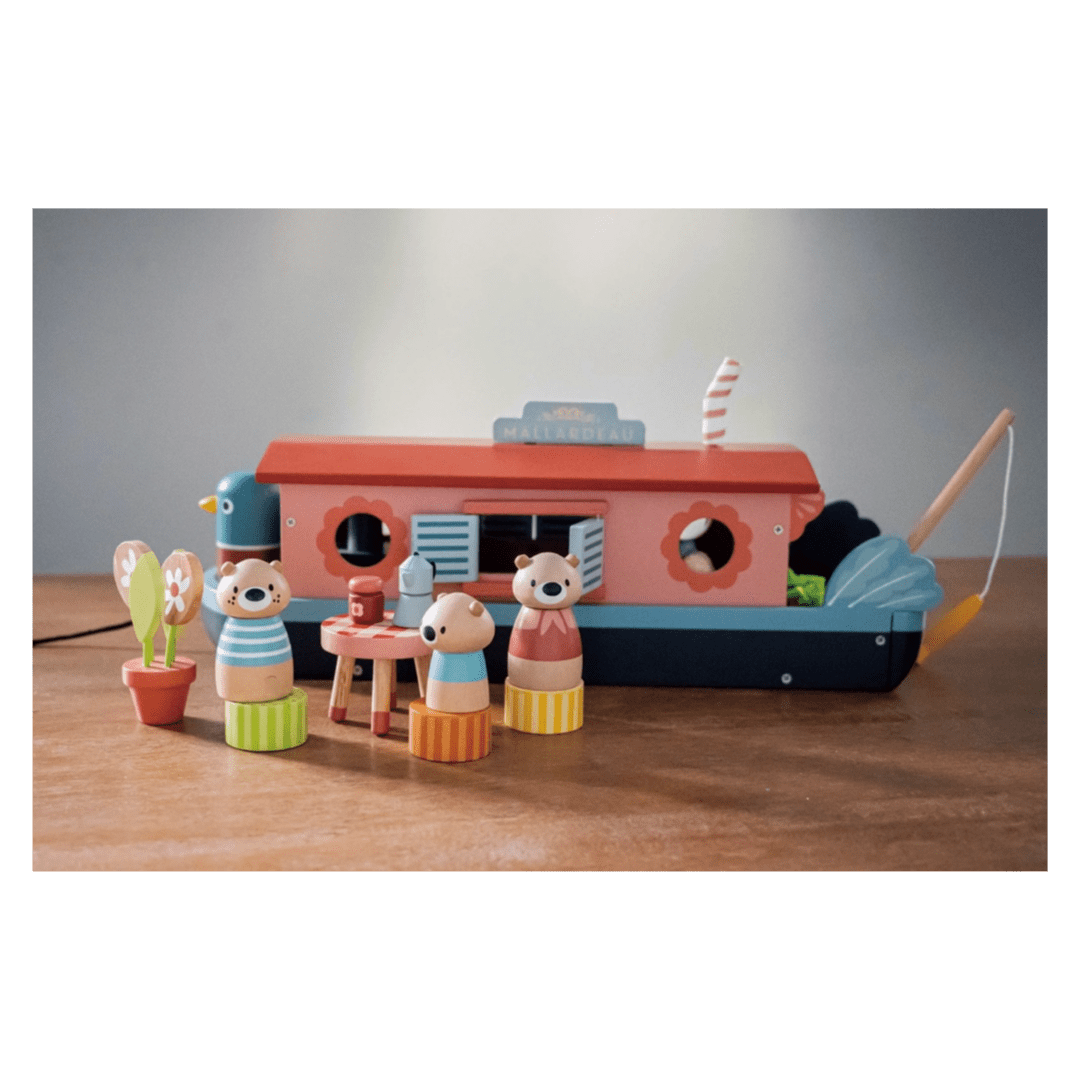 Tender Leaf Toys 3 Plus Little Otter Canal Boat