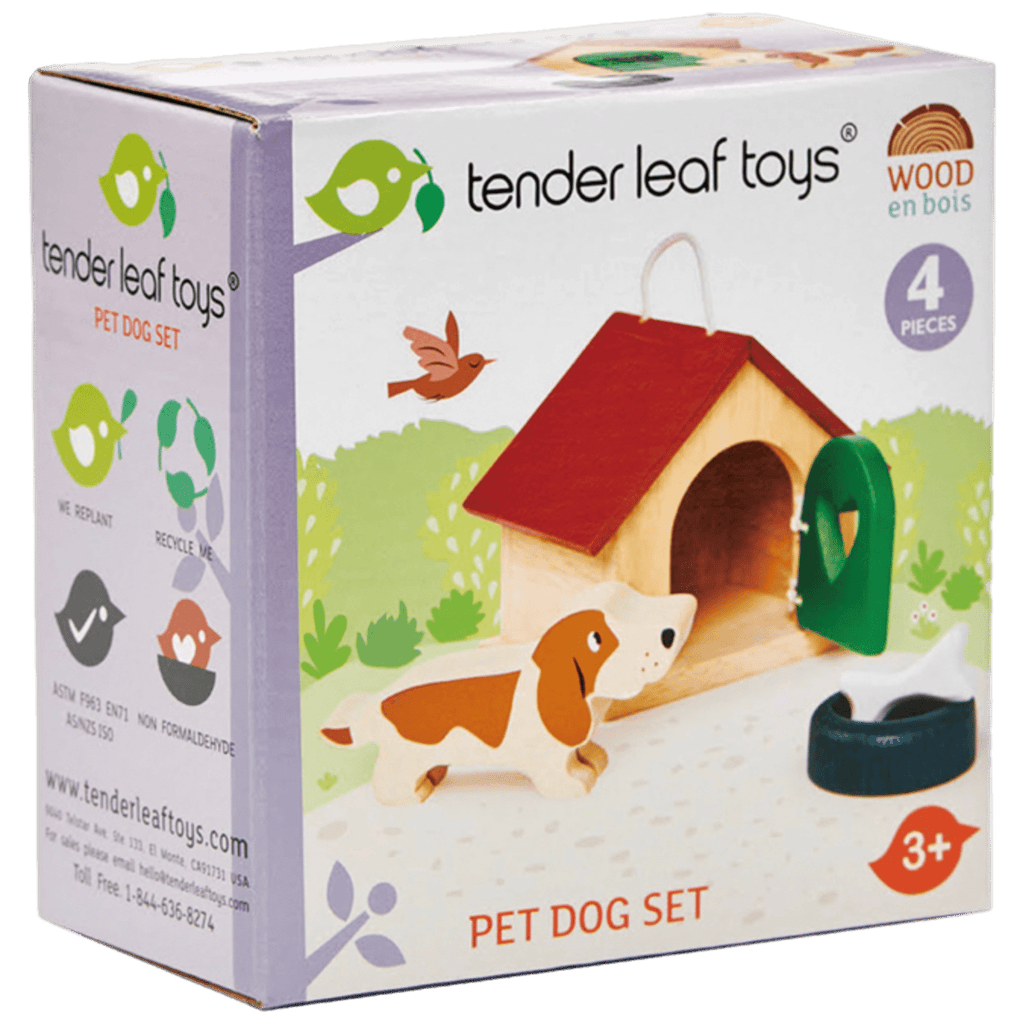 Tender Leaf Toys 3 Plus Pet Dog Kennel Set