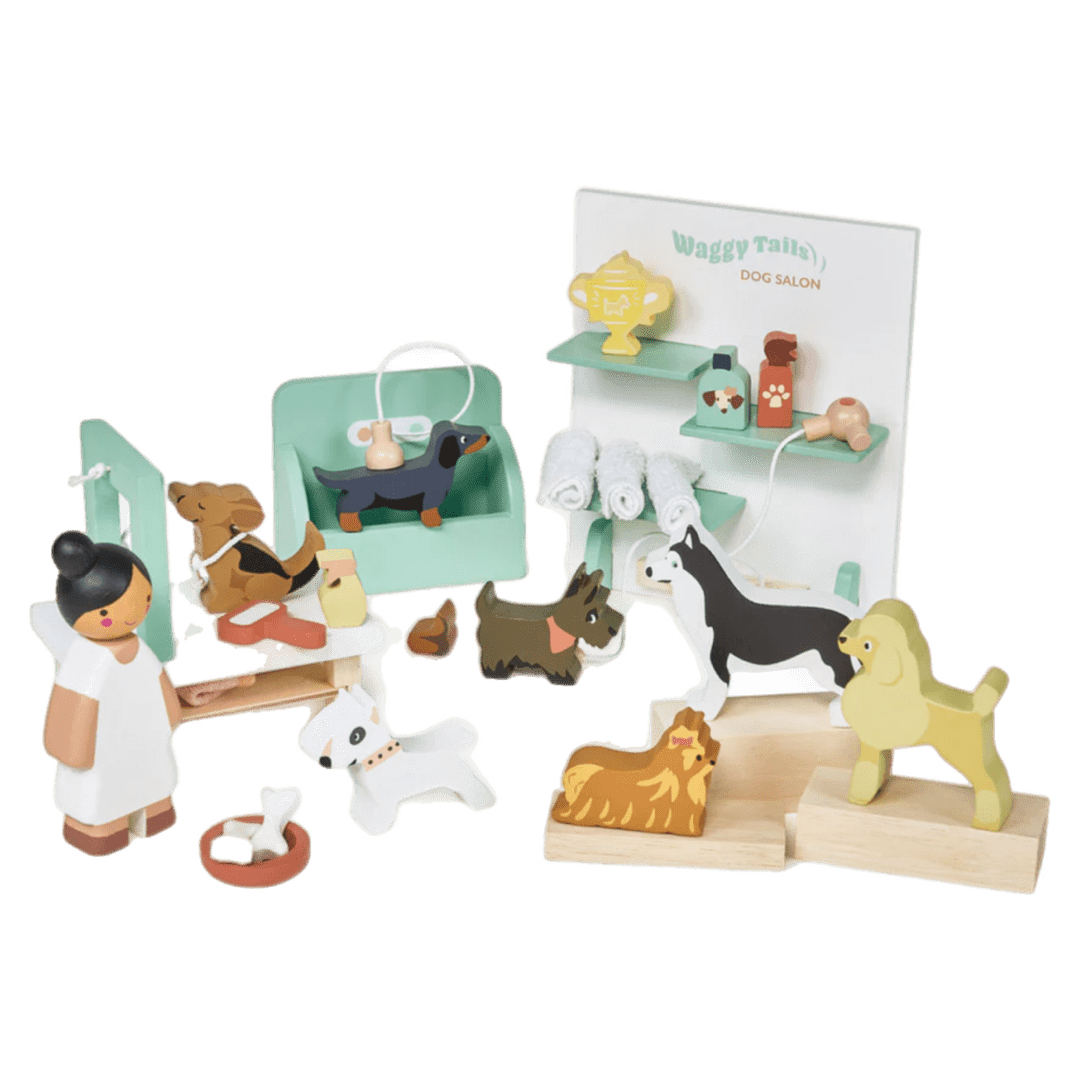 Tender Leaf Toys 3 Plus Waggy Tails Dog Salon