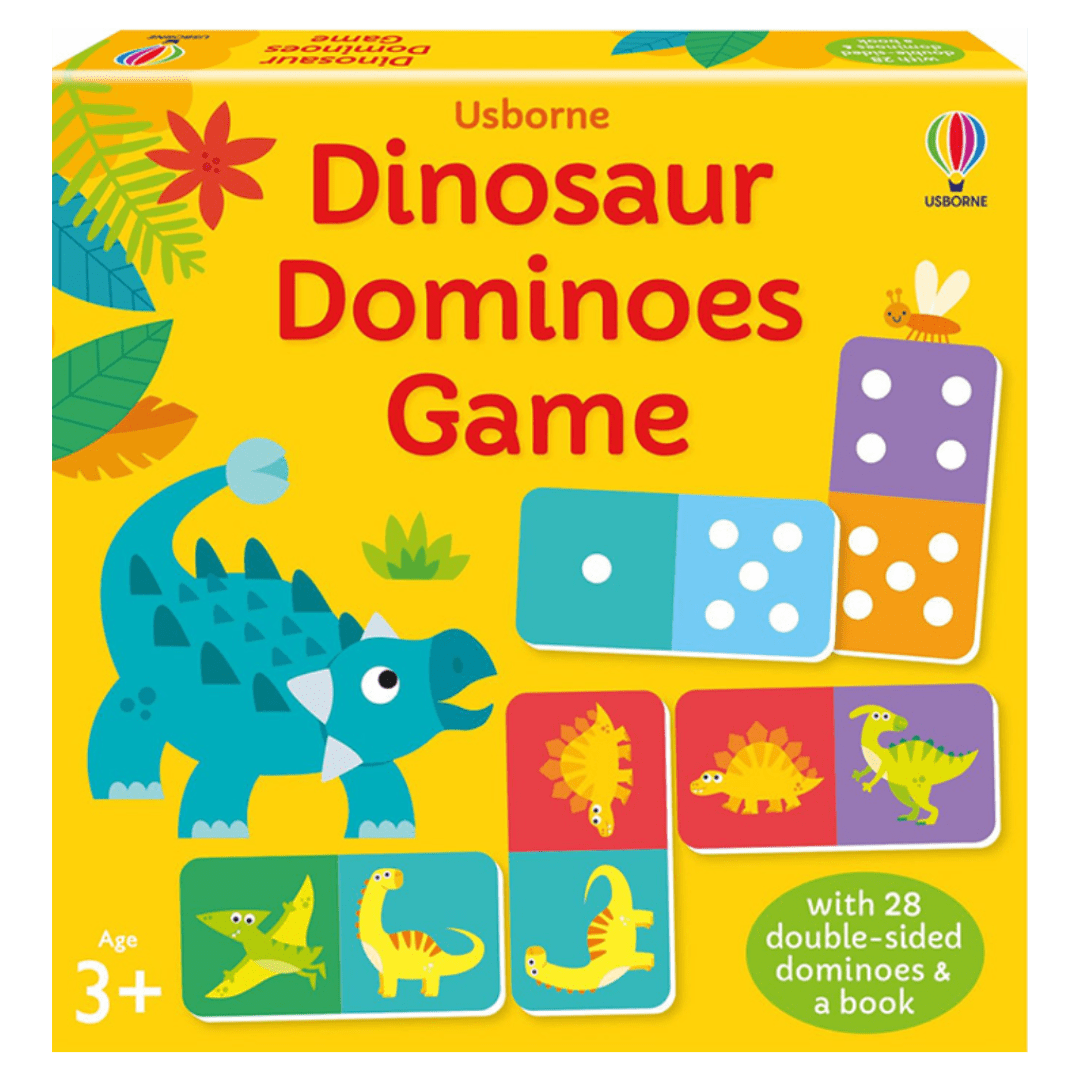 Usborne 3 Plus Dinosaur Dominoes Game