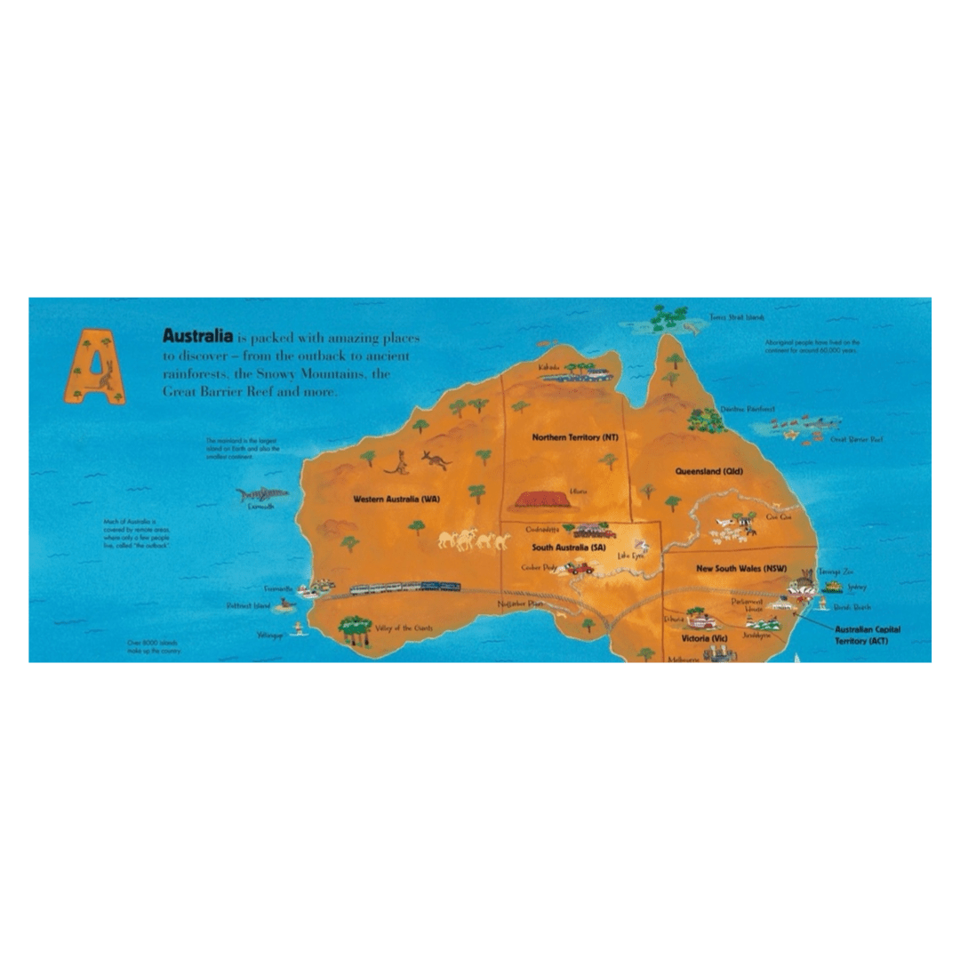Walker Books 7 Plus A is for Australia PB - Frané Lessac