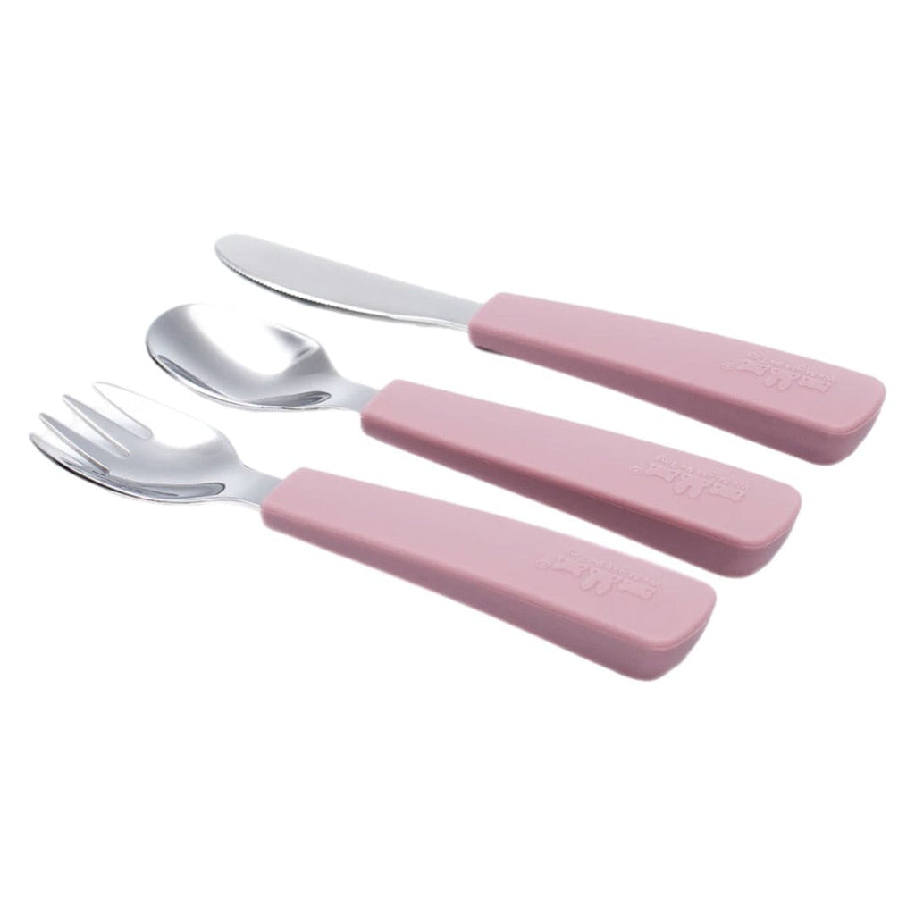 We Might Be Tiny 3 Plus Toddler Feedie Cutlery Set - Dusty Rose