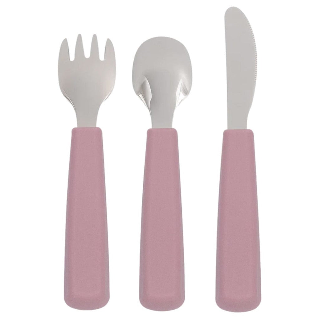 We Might Be Tiny 3 Plus Toddler Feedie Cutlery Set - Dusty Rose