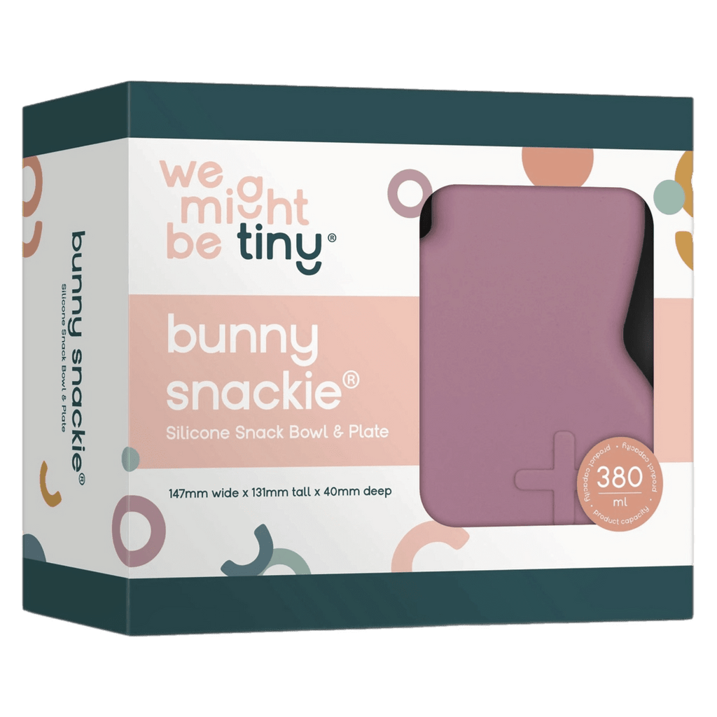 We Might Be Tiny 6 Months Plus Bunny Snackie - Dusty Rose