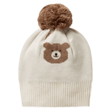 Wilson & Frenchy 0-3 Months to 1-2 Years 0-3M Knitted Jacquard Hat - Beary Cute