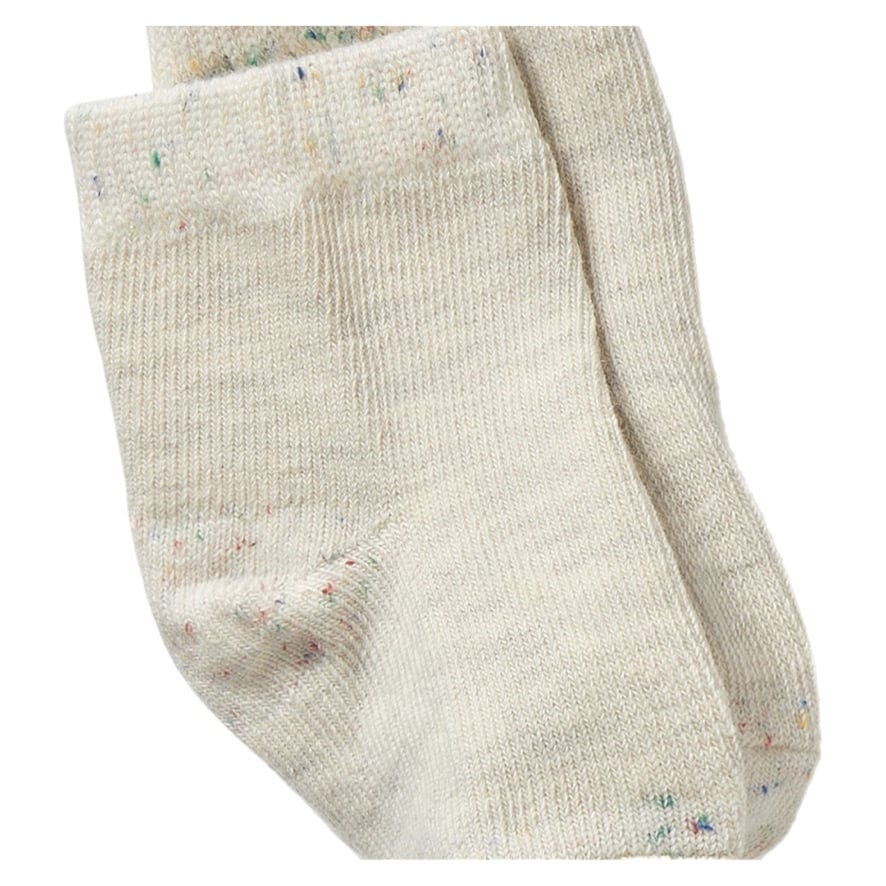 Wilson & Frenchy 0-3 Months to 1-2 Years 3 Pack Baby Socks - Cream, Oatmeal, Grey Cloud