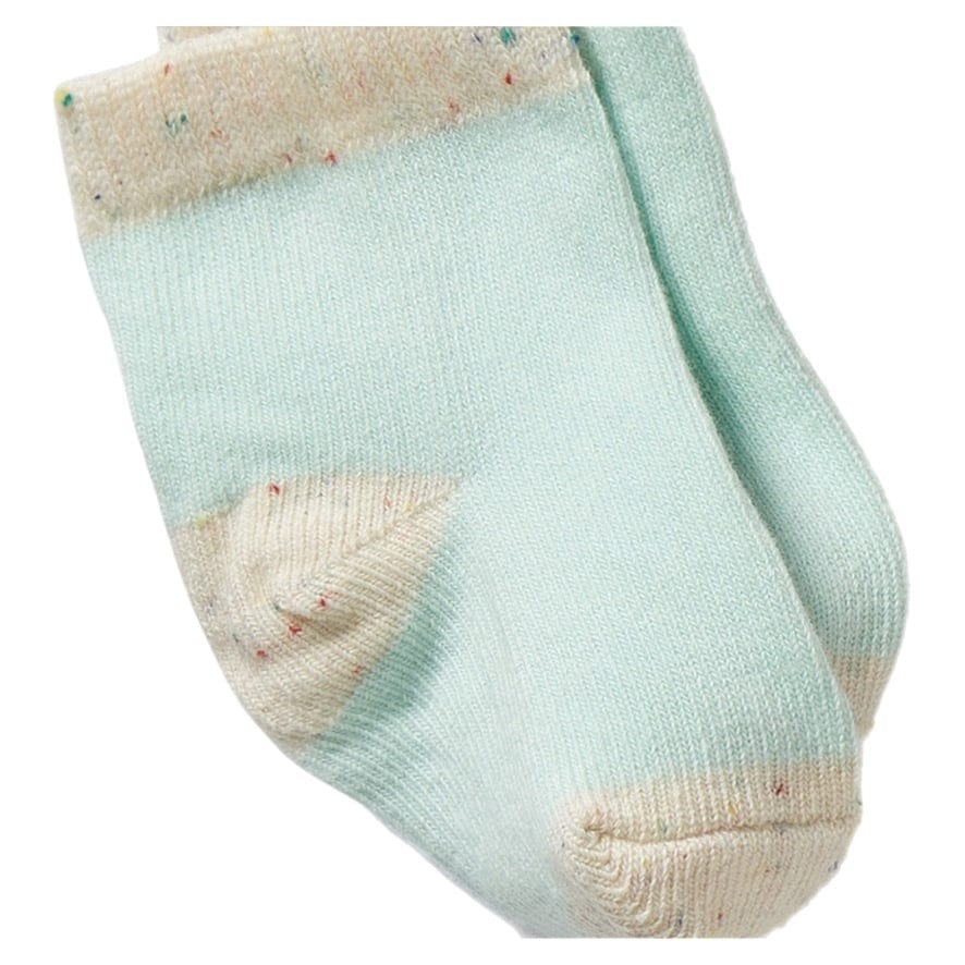 Wilson & Frenchy 0-3 Months to 1-2 Years 3 Pack Baby Socks - Mint Green, Cream, Pink