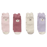 Wilson & Frenchy 0-3 Months to 1-2 Years 4 Pack Baby Socks - Pink Combo