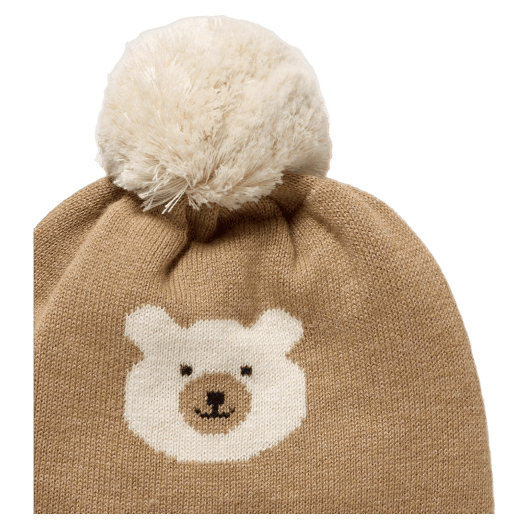 Wilson & Frenchy 0-3 Months to 1-2 Years Jacquard Knitted Hat - Beary Cute