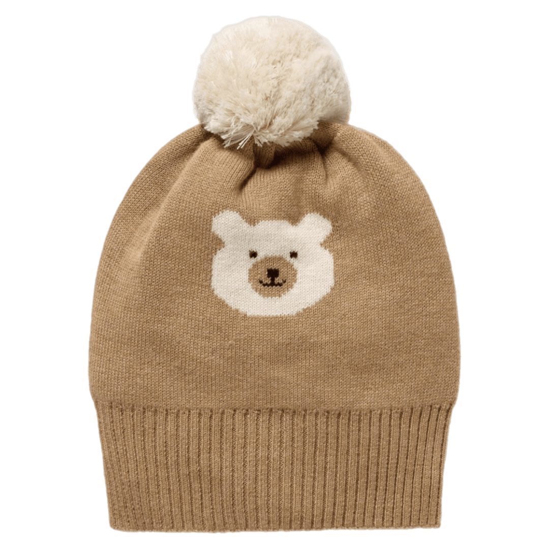 Wilson & Frenchy 0-3 Months to 1-2 Years Jacquard Knitted Hat - Beary Cute