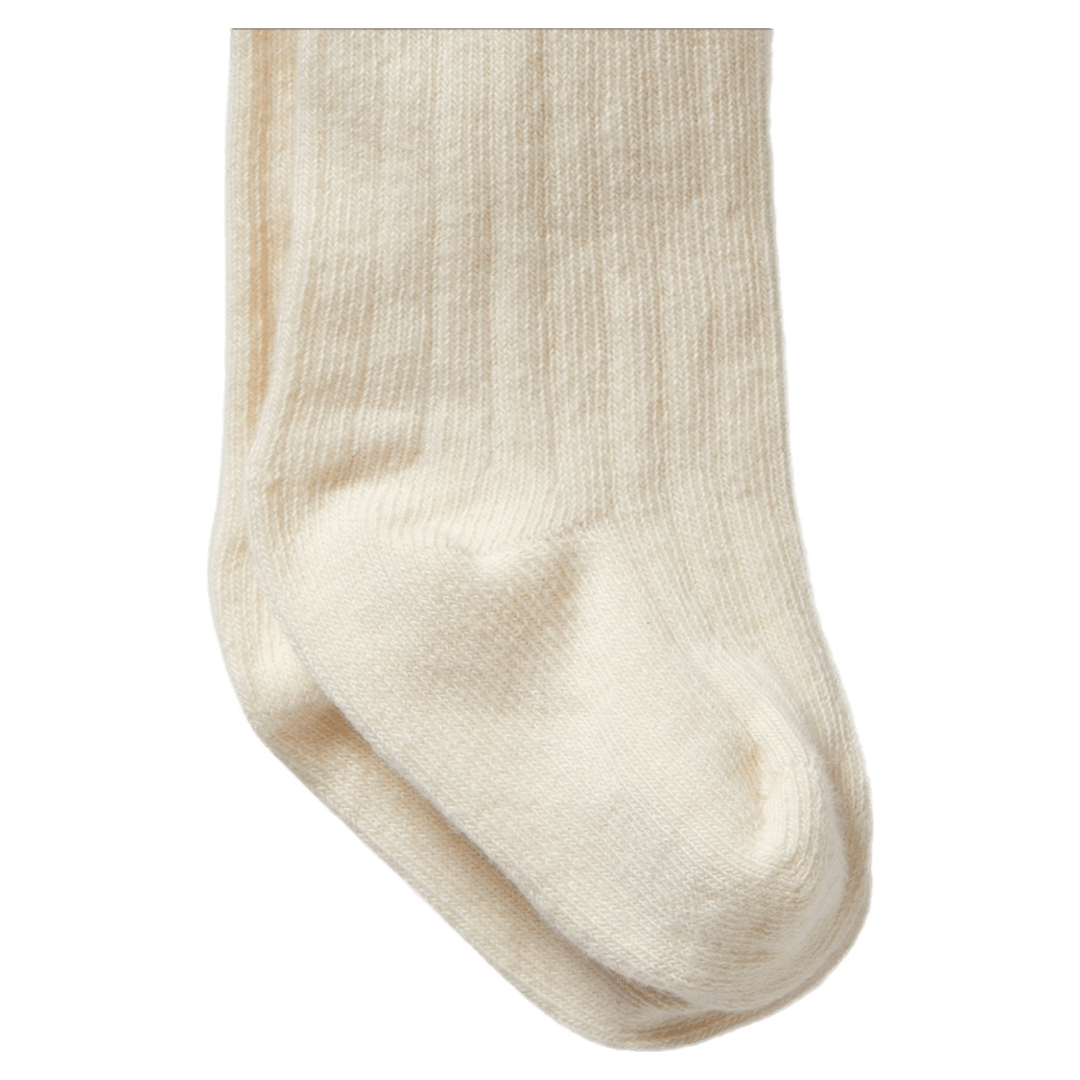 Wilson & Frenchy 0-3 Months to 1-2 Years Ribbed Tights - Buttermilk