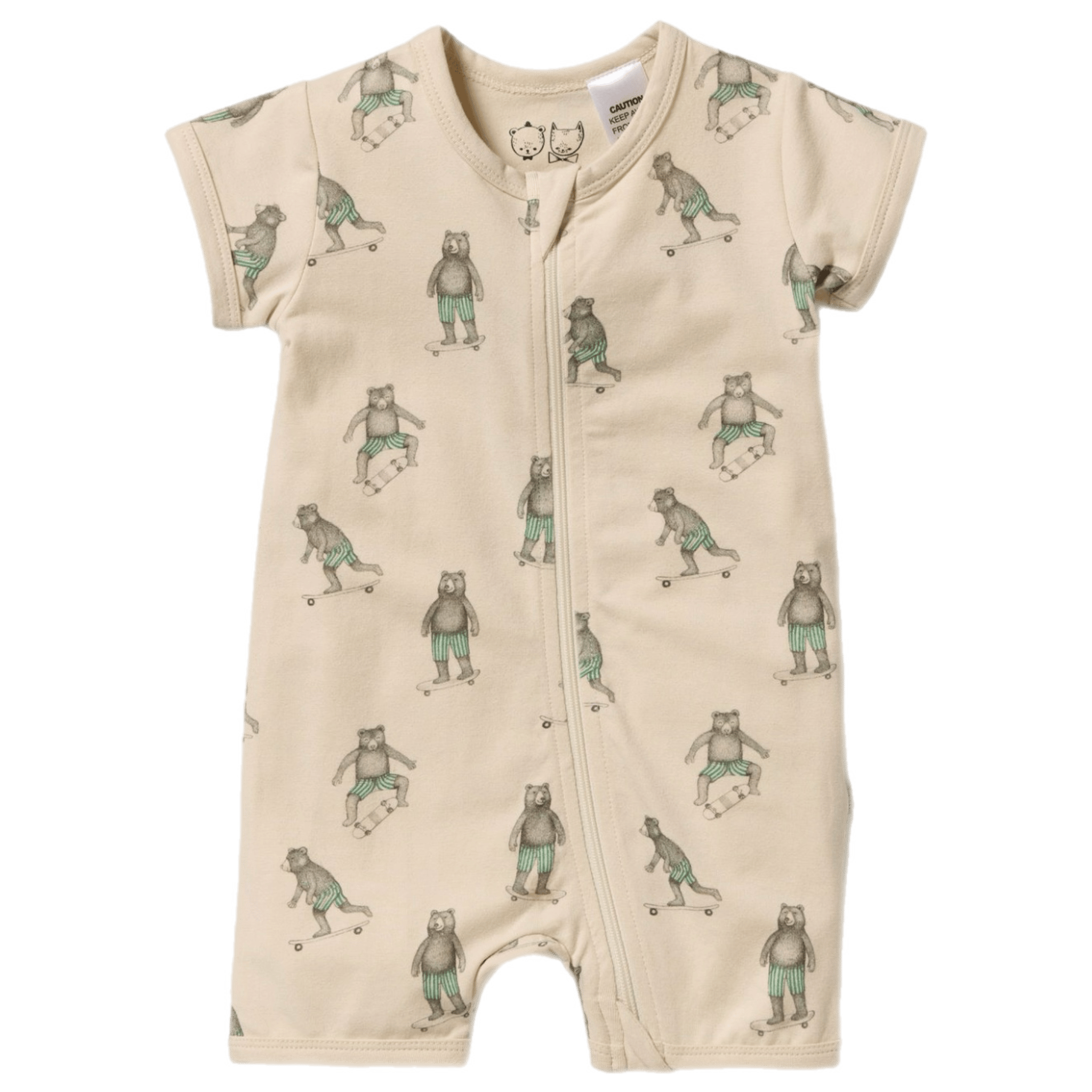 Wilson & Frenchy 0-3 Months to 12-18 Months 0-3M Boyleg Zipsuit - Skater Club